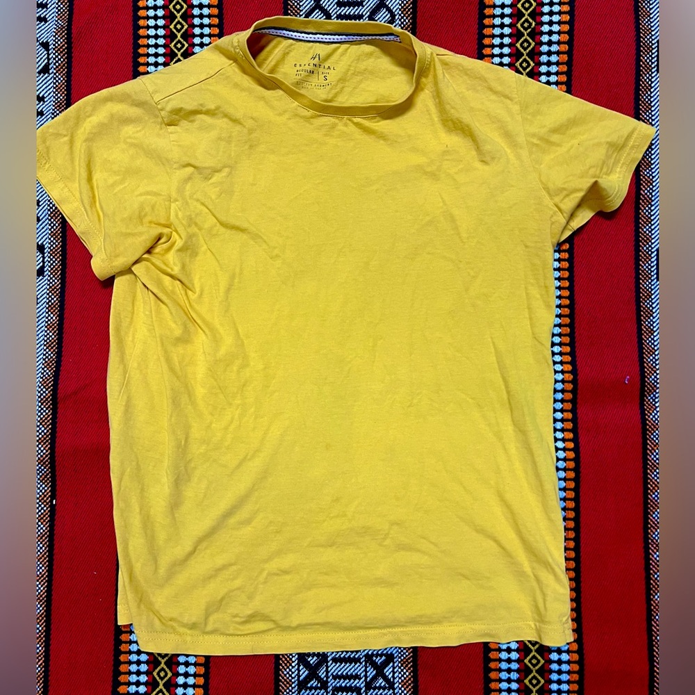Sunshine Yellow T-Shirt by HA - Size Small